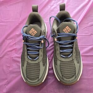 Columbia Women's Hatana Breathe Hiking Shoe  Stone Green/Peach Size 7‎ NWOB